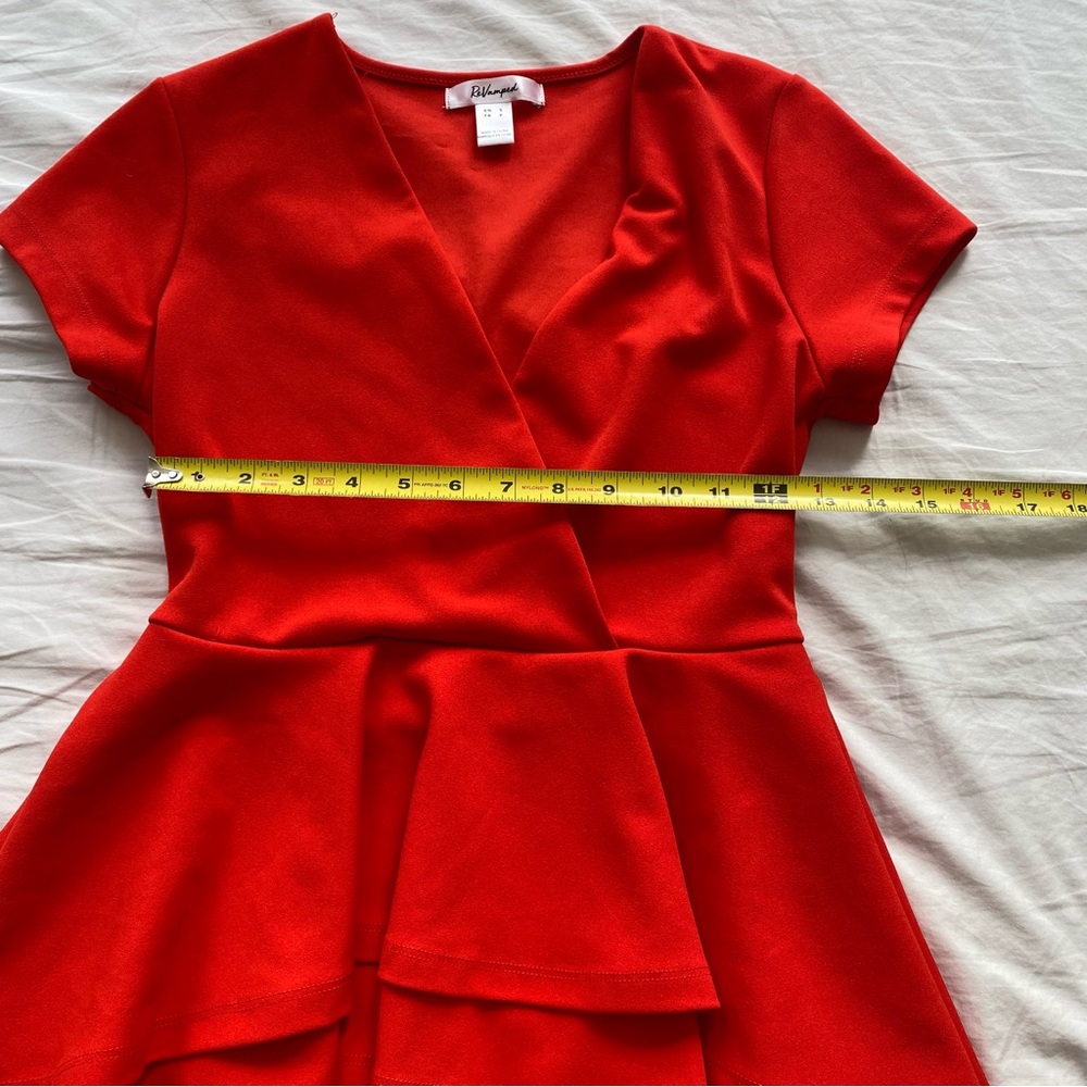 Red Ruffle High-Low Dress - Revamped - Picture 6 of 7